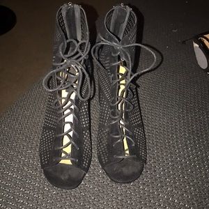 Forever 21 caged booties